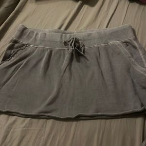 Aerie gray size large skirt